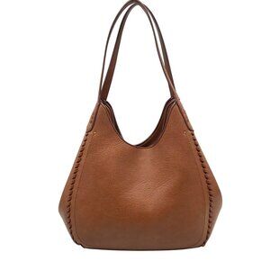 Style & Co Tortoise Shell Whip-Stitch Soft 4-Poster Tote